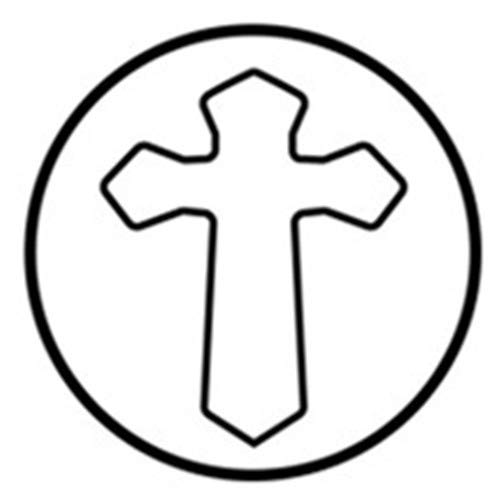 BENECREAT 6mm 1/4 Cross Design Stamps, Metal Punch Stamp Stamping...