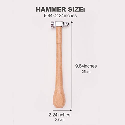 BENECREAT Chasing Hammer Jewelry Making Hammers with Comfortable W...