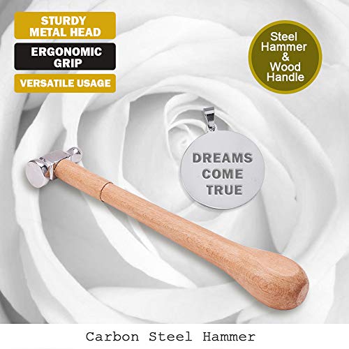BENECREAT Chasing Hammer Jewelry Making Hammers with Comfortable W...