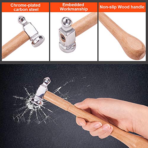 BENECREAT Chasing Hammer Jewelry Making Hammers with Comfortable W...