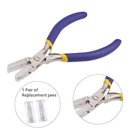BENECREAT Double Nylon Jaw Pliers Jewelry Plier with Replacement J...