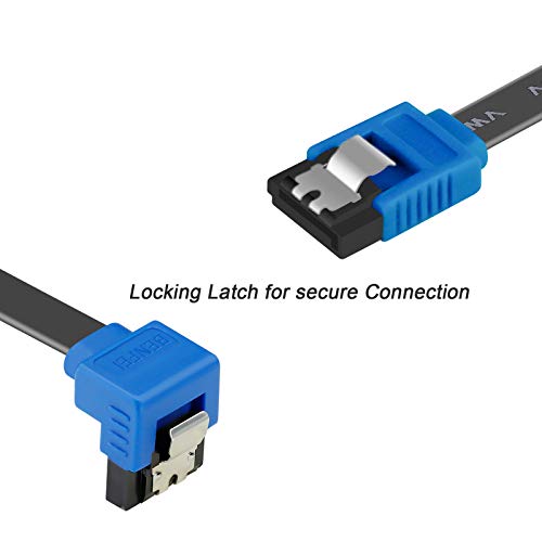 BENFEI SATA Cable III, 3 Pack SATA Cable III 6Gbps 90 Degree Right...
