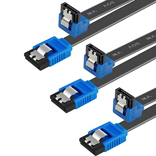 BENFEI SATA Cable III, 3 Pack SATA Cable III 6Gbps 90 Degree Right...