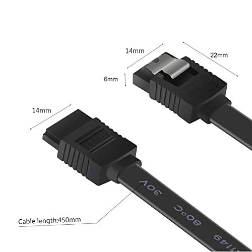 BENFEI SATA Cable III, 3 Pack SATA Cable III 6Gbps Straight HDD SD...