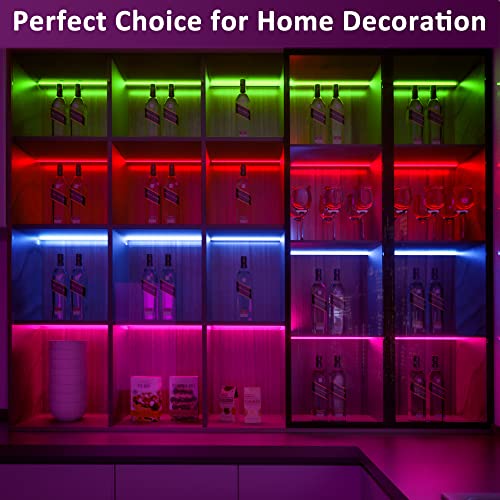 Benreom 3 Pcs RGB Under Cabinet Lights Kit, Smart App and Remote C...