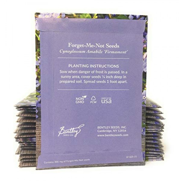 Seeds of Remembrance - Individual Forget Me Not Flower Seed Packet...