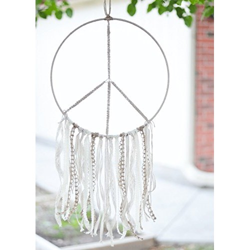 Benvo Metal Craft Hoops Dream Catcher Rings Metal Macrame Rings St...