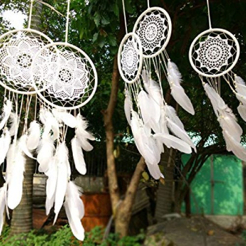 Benvo Metal Craft Hoops Dream Catcher Rings Metal Macrame Rings St...