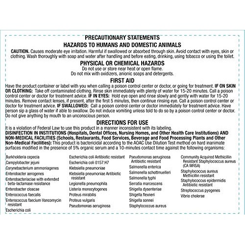 BenzaRid Hospital Grade Disinfectant 1 Gallon | Professional San...