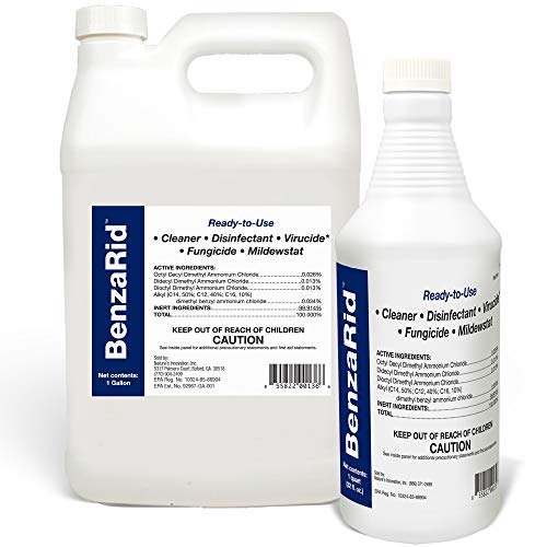BenzaRid Hospital Grade Disinfectant 1 Gallon | Professional San...