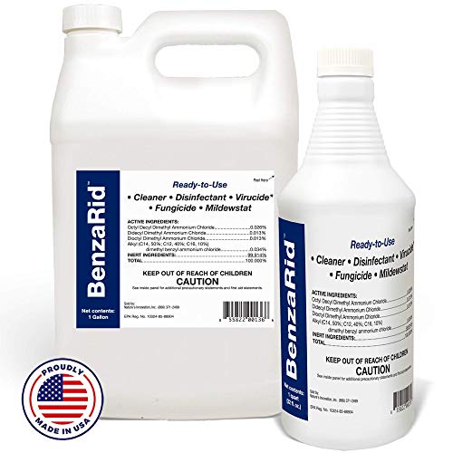 BenzaRid Professional Disinfectant 4 Gallon Set | Medical Grade ...