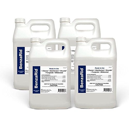 BenzaRid Professional Disinfectant 4 Gallon Set | Medical Grade ...