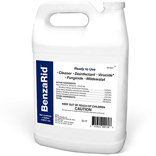 BenzaRid Professional Disinfectant 4 Gallon Set | Medical Grade ...