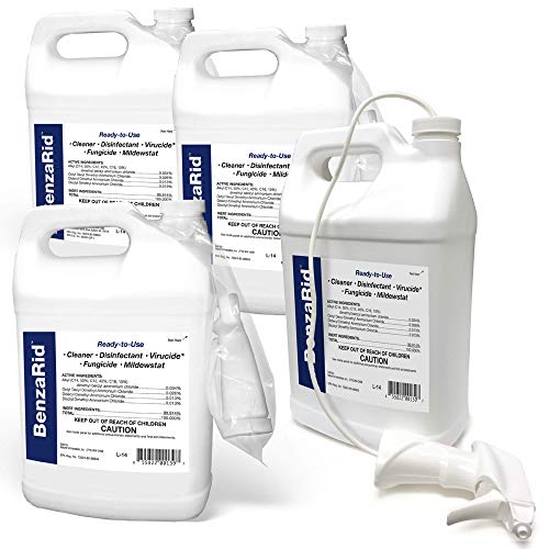 BenzaRid Professional Disinfectant 4 Gallon Set | Medical Grade ...