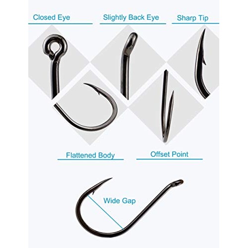 Beoccudo Fishing Hooks Freshwater Saltwater Fishing Gear Fishing T...