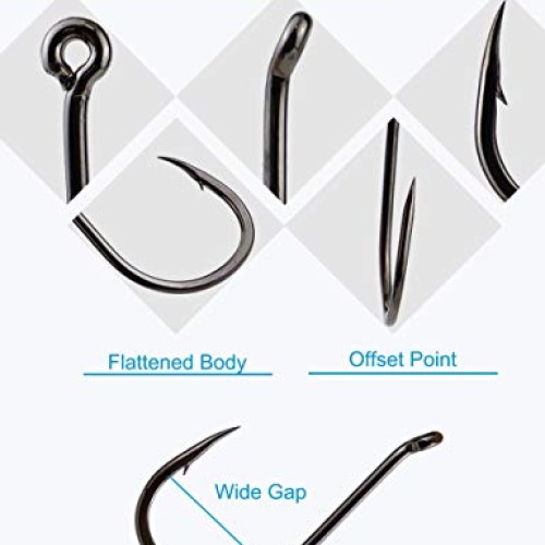 Beoccudo Fishing Hooks Freshwater Saltwater Fishing Gear Fishing T...
