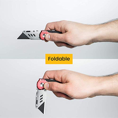 Berkling Folding Utility Knife Box Cutter Pocket Size w/Belt Clip,...