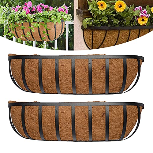 BERNIE ANSEL English Horse Trough Planters, 24-Inch Trough Planter...