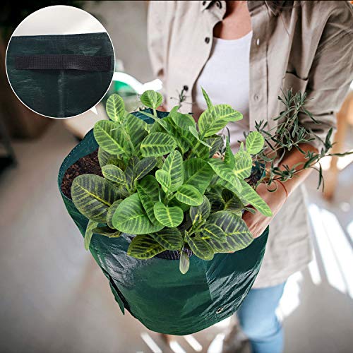 Potato Grow Bags,4-Pack 10 Gallon Carrot Grow Bag,Heavy Duty Aerat...