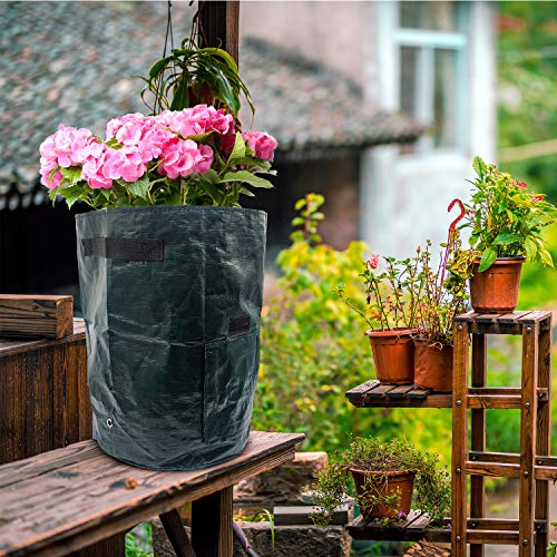 Potato Grow Bags,4-Pack 10 Gallon Carrot Grow Bag,Heavy Duty Aerat...