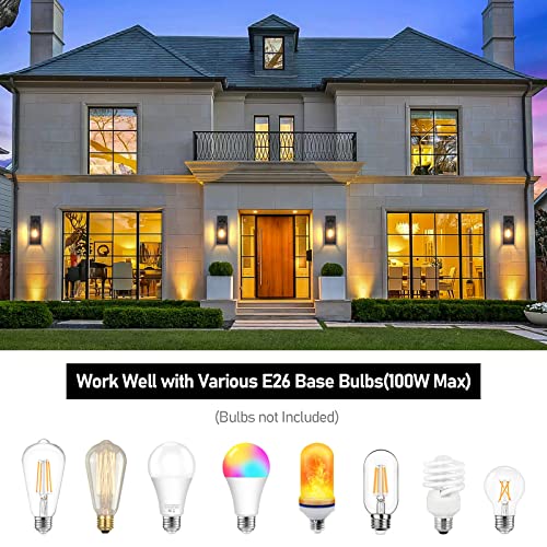 Outdoor Wall Light Fixtures, Exterior Waterproof Wall Lanterns, Po...