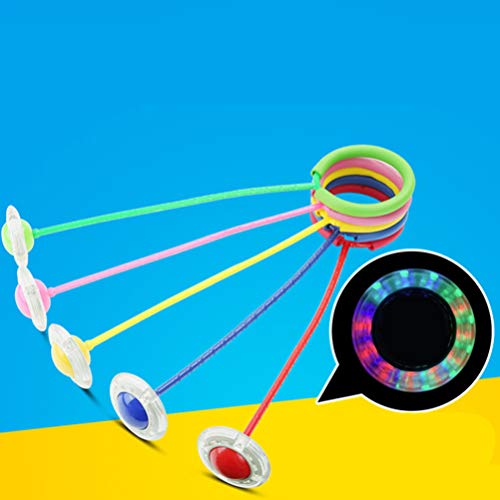 BESPORTBLE 2pcs Ankle Skip Ball Flashing Jumping Ring Colorful Spo...