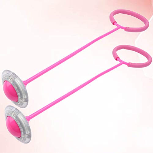 BESPORTBLE 2pcs Ankle Skip Ball Flashing Jumping Ring Colorful Spo...