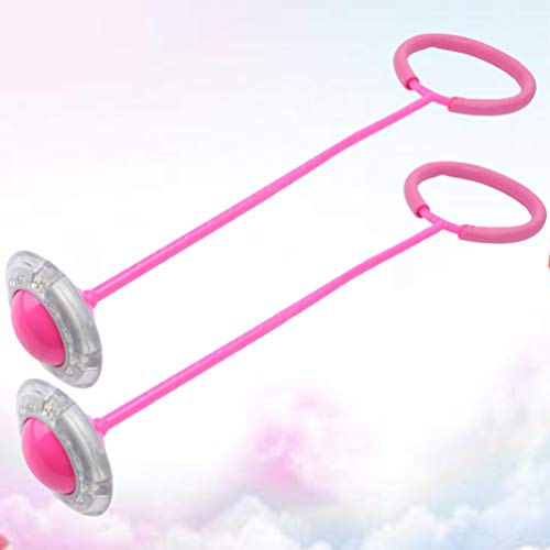 BESPORTBLE 2pcs Ankle Skip Ball Flashing Jumping Ring Colorful Spo...