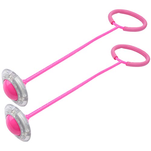 BESPORTBLE 2pcs Ankle Skip Ball Flashing Jumping Ring Colorful Spo...