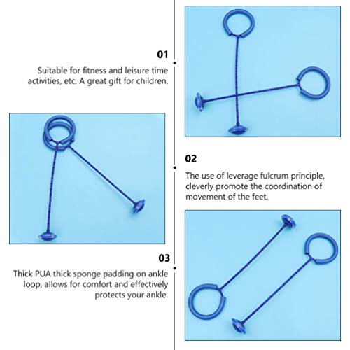 BESPORTBLE 3pcs Kids Ankle Skip Ball LED Flash Jumping Ring Ball F...