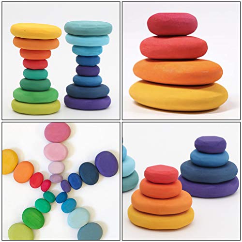 BESPORTBLE Kids Wooden Balancing Building Block Stacking Stone Gam...