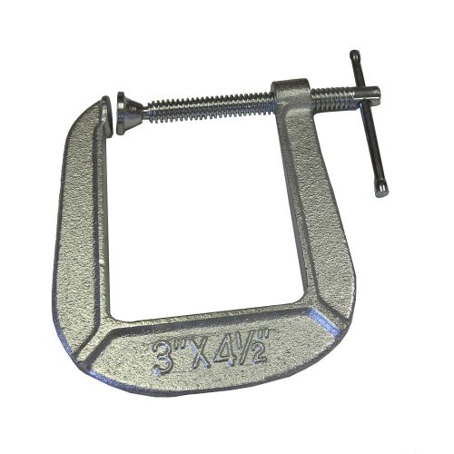 Bessey CM34DR 3-Inch x 4-1/2-Inch Malleable Deep Reach C Clamp