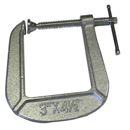 Bessey CM34DR 3-Inch x 4-1/2-Inch Malleable Deep Reach C Clamp