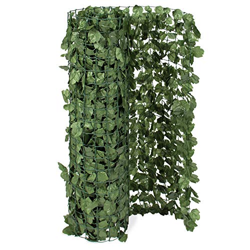 Best Choice Products 94x59in Artificial Faux Ivy Hedge Privacy Fen...