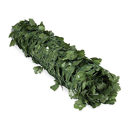Best Choice Products 94x59in Artificial Faux Ivy Hedge Privacy Fen...