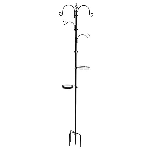 Best Choice Products Deluxe Garden Bird Feeding Station Kit Stand ...