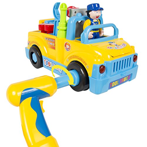 Best Choice Products BumpnGo Toy Truck With Electric Drill and V...