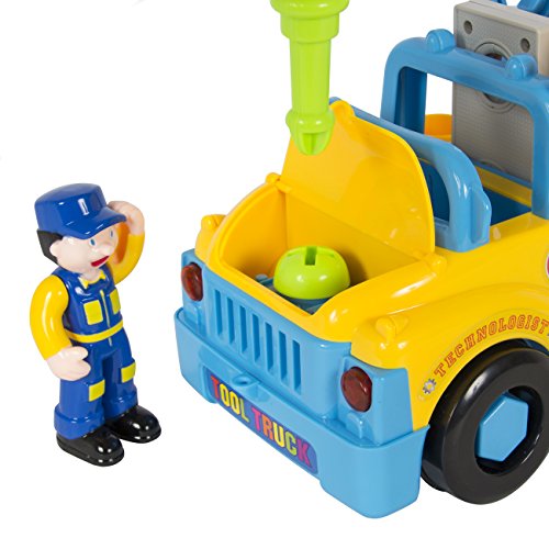 Best Choice Products BumpnGo Toy Truck With Electric Drill and V...