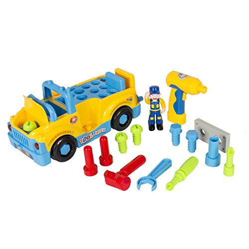 Best Choice Products BumpnGo Toy Truck With Electric Drill and V...