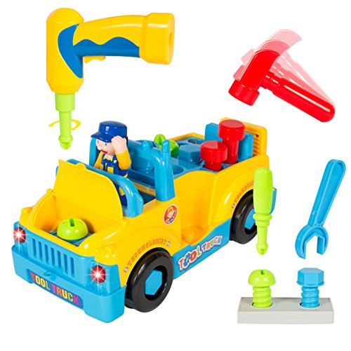 Best Choice Products BumpnGo Toy Truck With Electric Drill and V...