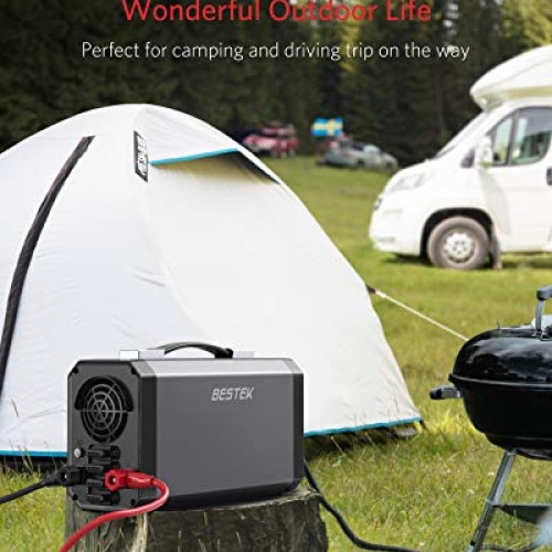 BESTEK 1000W Pure Sine Wave Power Inverter DC 12V to 110V AC Car I...