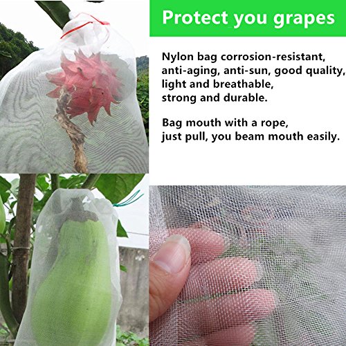 REDODECO 30pcs Garden Reusable Nylon Fruit Plants Protection Netti...