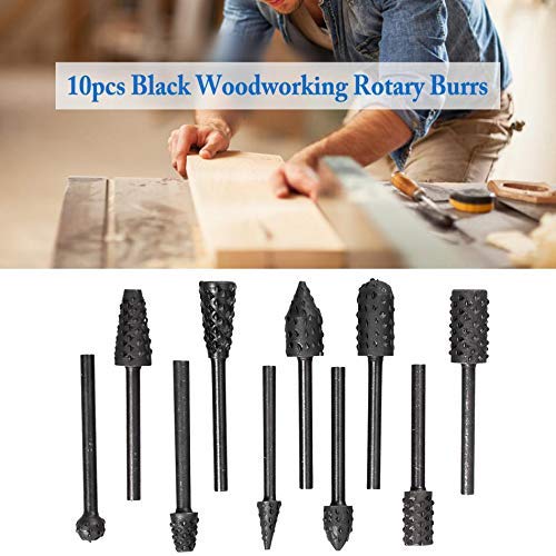 Bestgle 1/83mm Shank Rotary Burr Rasp Set Carbon Steel Wood Ca...