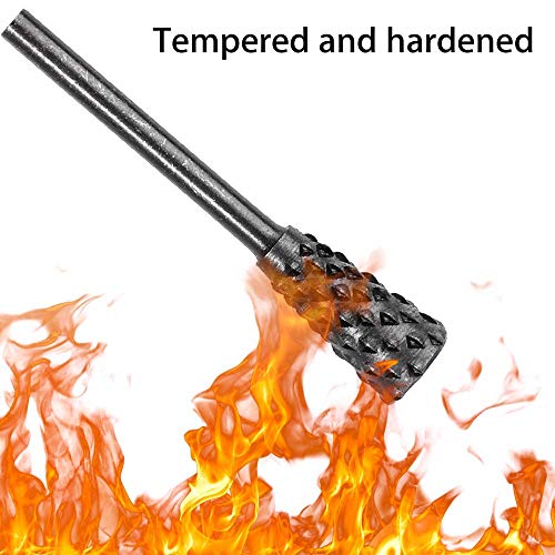 Bestgle 1/83mm Shank Rotary Burr Rasp Set Carbon Steel Wood Ca...