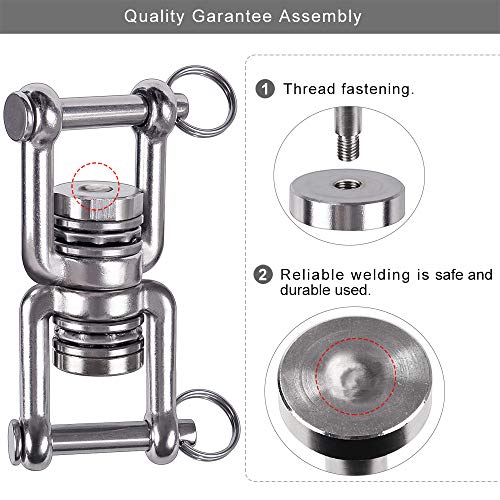Besthouse Swing Swivel with 2 Bearing, 360° Rotation, 770LB Capaci...