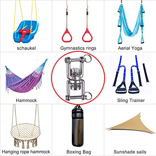 Besthouse Swing Swivel with 2 Bearing, 360° Rotation, 770LB Capaci...
