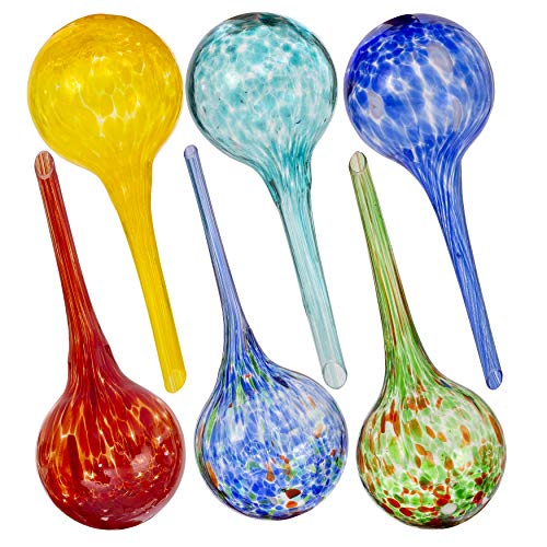 Besti Self Watering Globes for Plants 6-Pack Waters Greenery Up ...