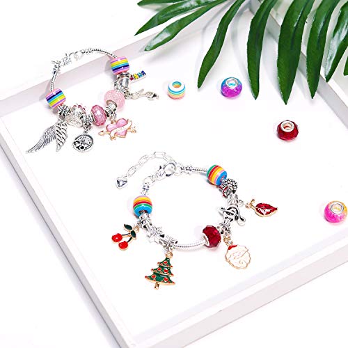 Charm Bracelet Making Kit Jewelry Making Supplies Bead Kits for Gi...