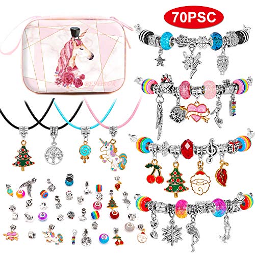 Charm Bracelet Making Kit Jewelry Making Supplies Bead Kits for Gi...