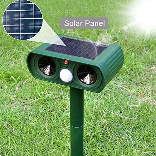 Bestn Solar Animal Repeller Ultrasonic Repellent Against Deer, Sku...